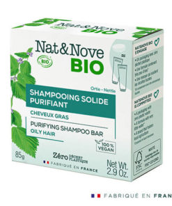 Nat&Nove BIO Твърд шампоан за мазна коса 85 гр